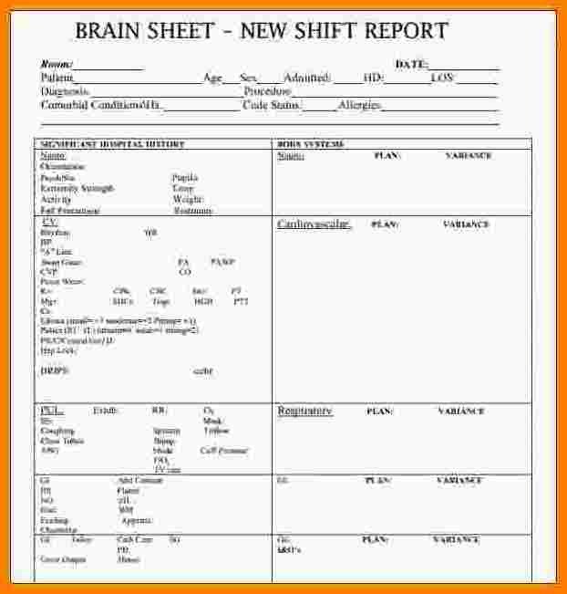 Nursing Shift Report Template 10 Shift Report Template