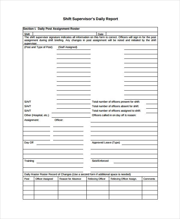 Nursing Shift Report Template 10 Shift Report Templates Word Pdf Pages