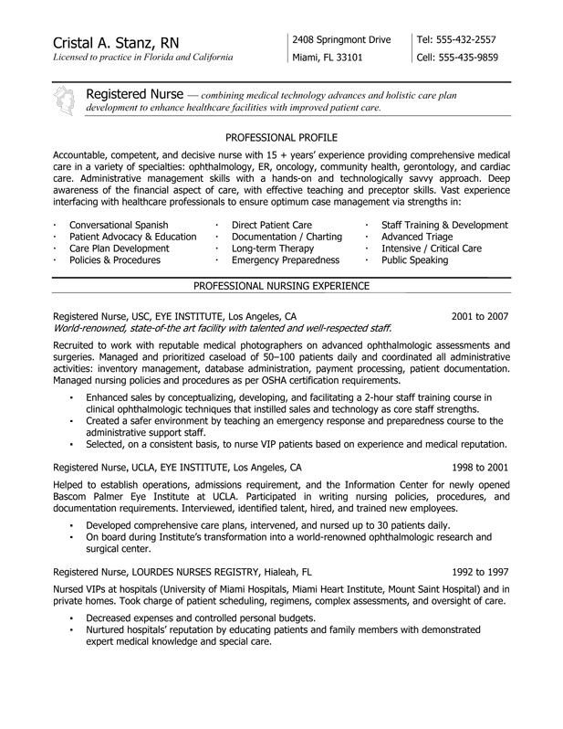 Nursing Student Resume Template New Grad Rn Resume Nurse Resume Service