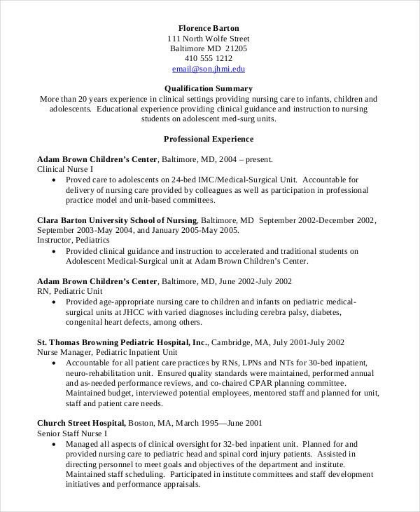 Nursing Student Resume Template Nursing Student Resume Clinical Experience