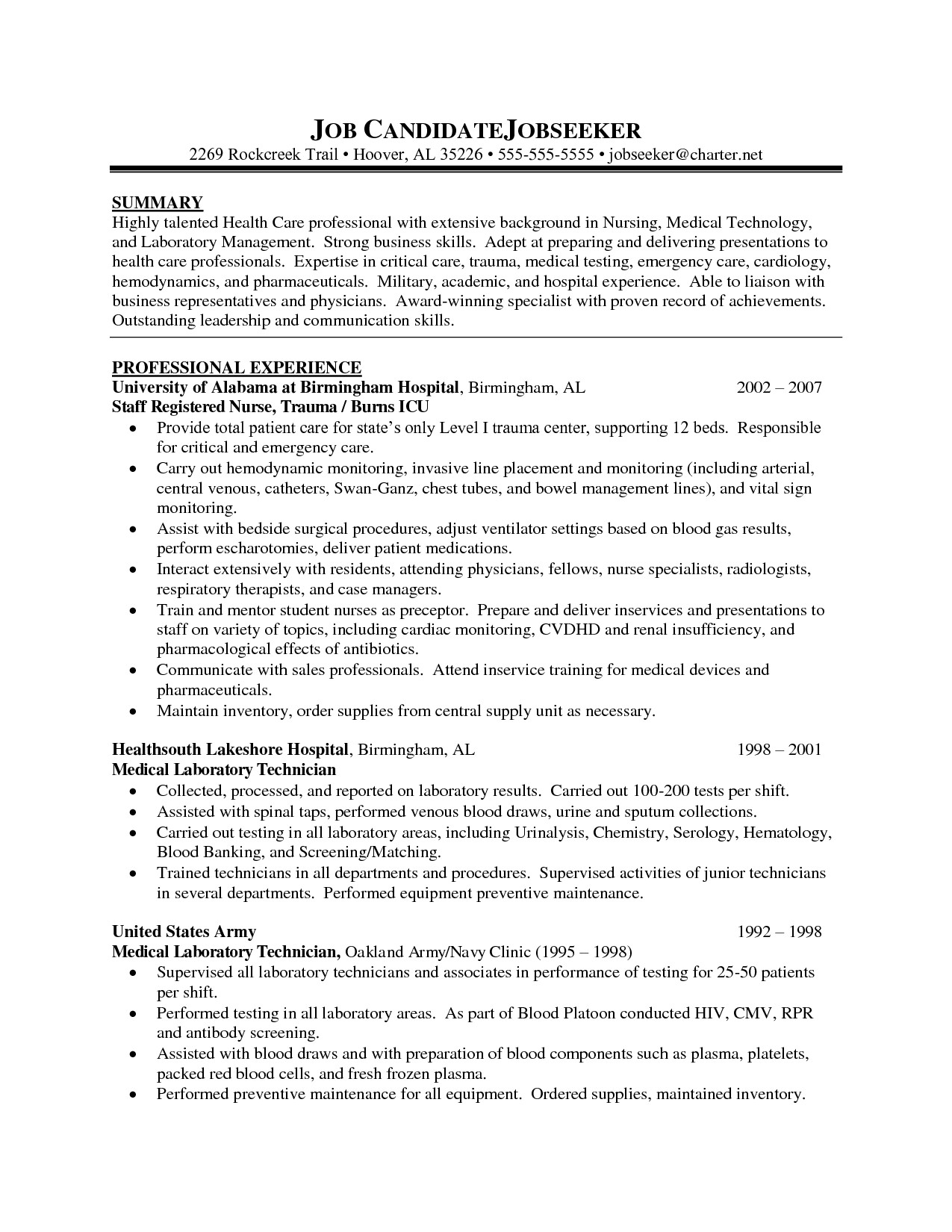 Nursing Student Resume Template Nursing Student Resume Template