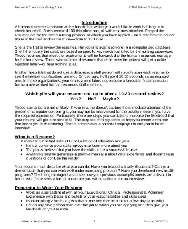 Nursing Student Resumes Examples Sample Student Nurse Resume 8 Examples In Word Pdf
