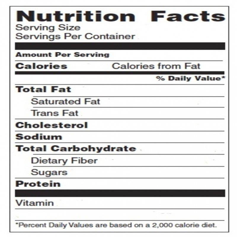 Nutrition Facts Template Word Blank Nutrition Label Template Word