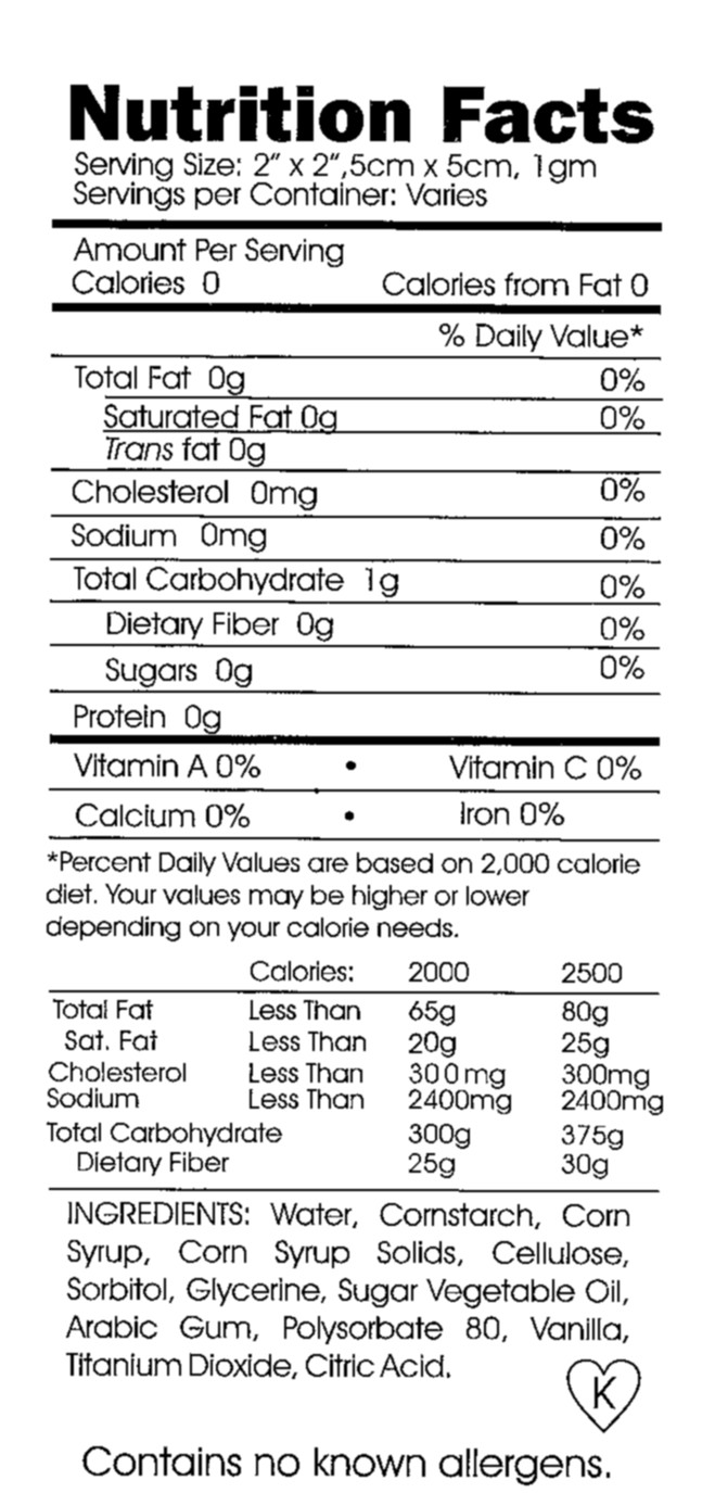 Nutrition Facts Template Word Nutrition Facts Template