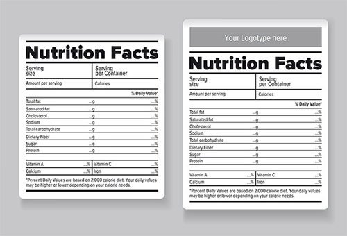 Nutrition Facts Template Word Nutrition Label Blank Ftempo Inspiration