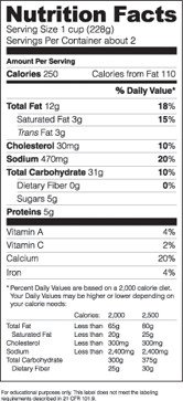 Nutrition Label Template Excel Nutrition Label Template Excel
