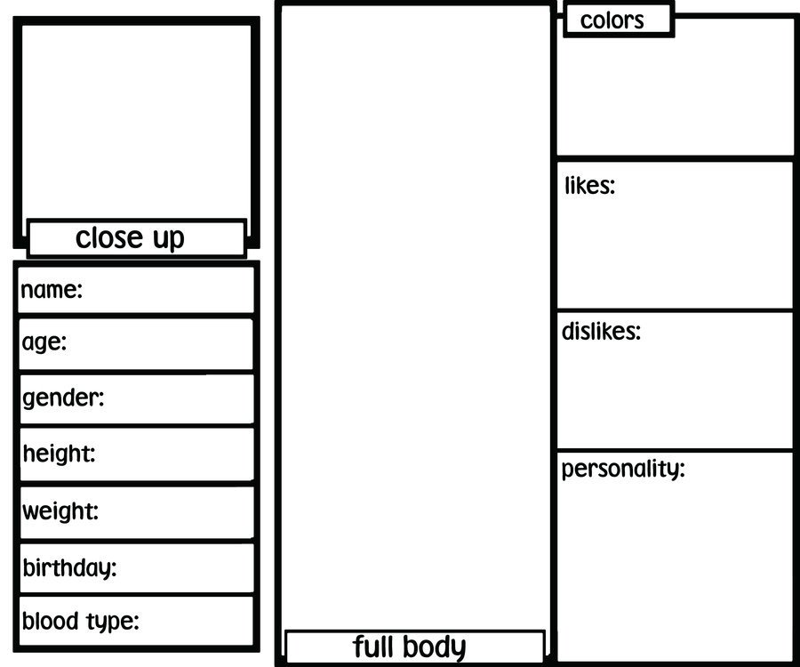 Oc Reference Sheet Template Blank Oc Ref Sheet by Sh3rryb3ar On Deviantart