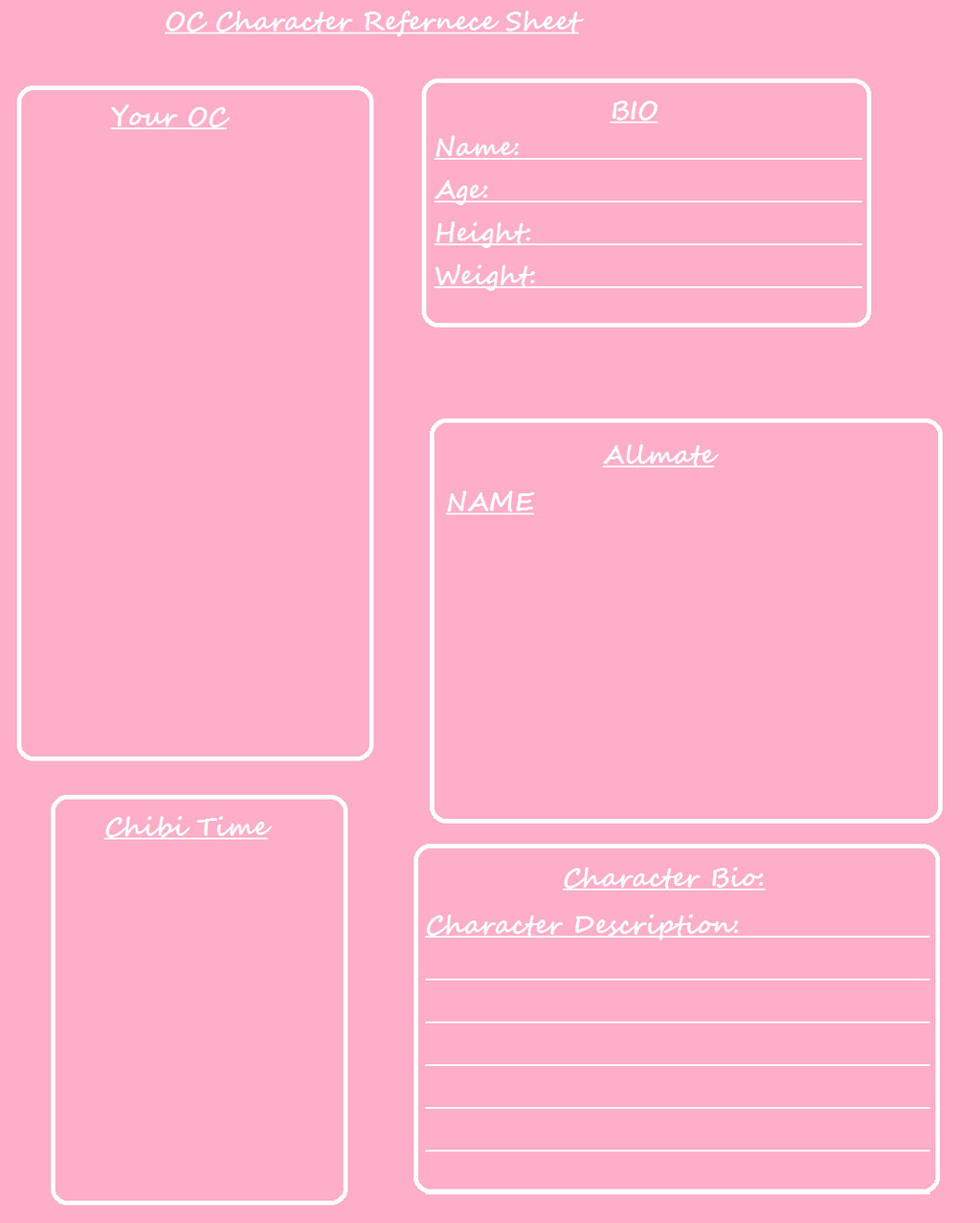 Oc Reference Sheet Template Dramatical Murder Oc Character Reference Sheet by