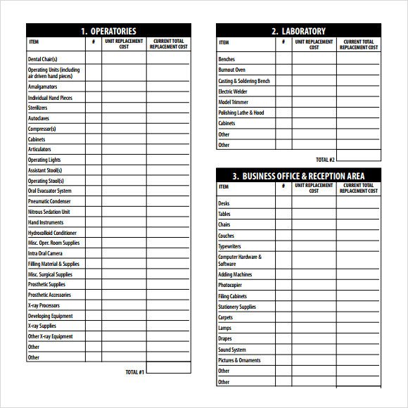 Office Supplies Inventory Template Sample Supply Inventory Template 12 Free Documents