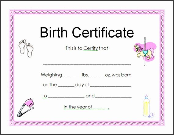 Old Birth Certificate Template 10 Child Birth Certificate Template Sampletemplatess