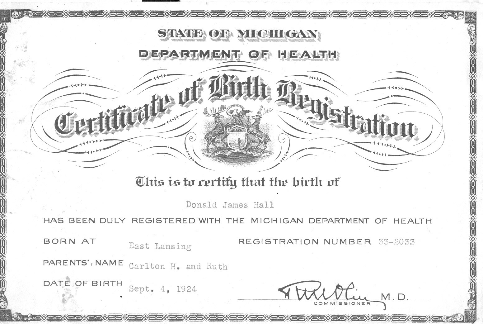 Old Birth Certificate Template Blank Certificate Template