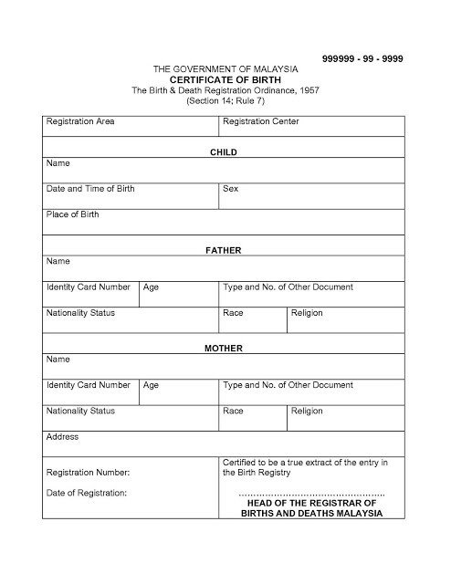 Old Birth Certificate Template Migration to Australia Diy Sample Translated Documents