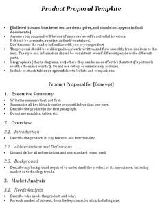 One Page Proposal Template Doc E Page Proposal Template and Template
