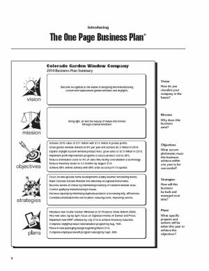 One Page Proposal Template Doc Step by Step Outline for Writing A Business Plan