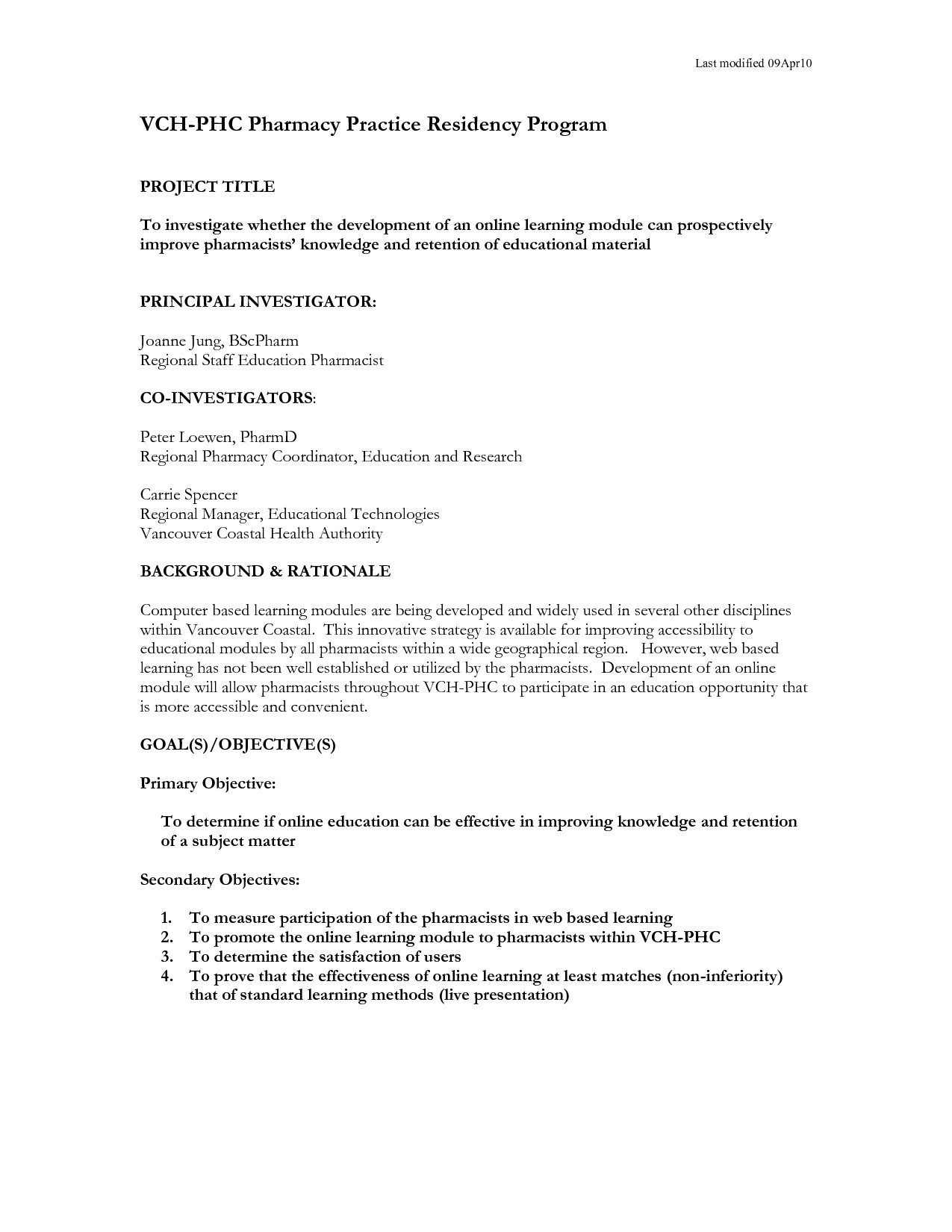 One Page Proposal Template Research Proposal How to Write One
