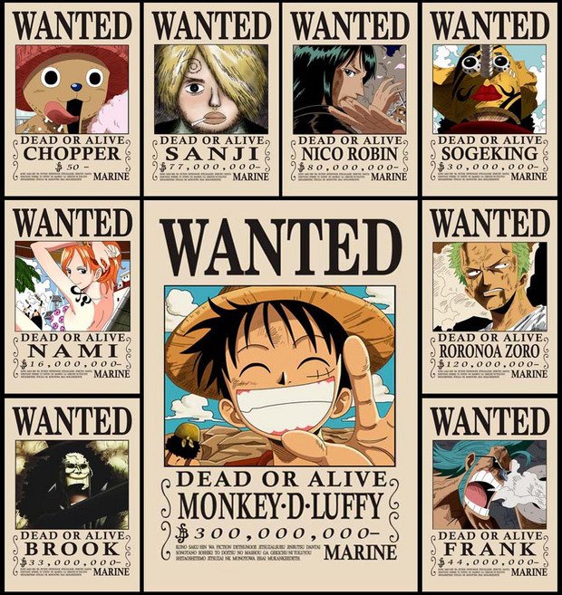 One Piece Wanted Posters E Piece Wanted • Image 41 E Piece