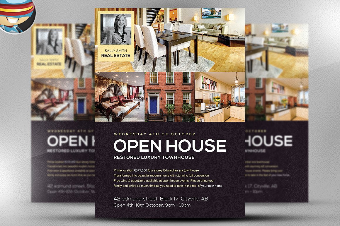 Open House Flyer Templates Open House Flyer Template Flyer Templates On Creative Market