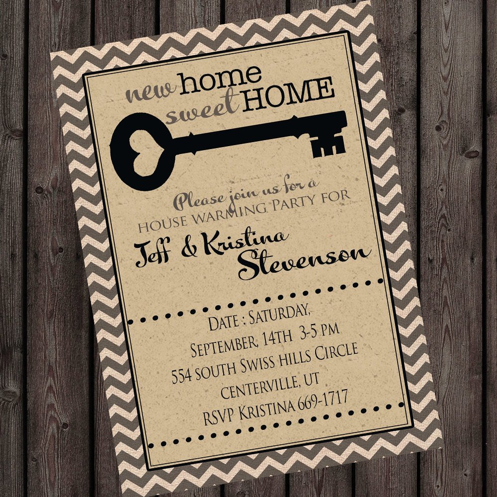 Open House Invites Wording Fast Ship New Home Invitation House Warming Invitations Open