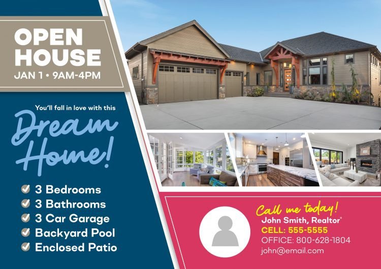 Open House Postcard Template 6 Gorgeous Real Estate Open House Invitation Postcard