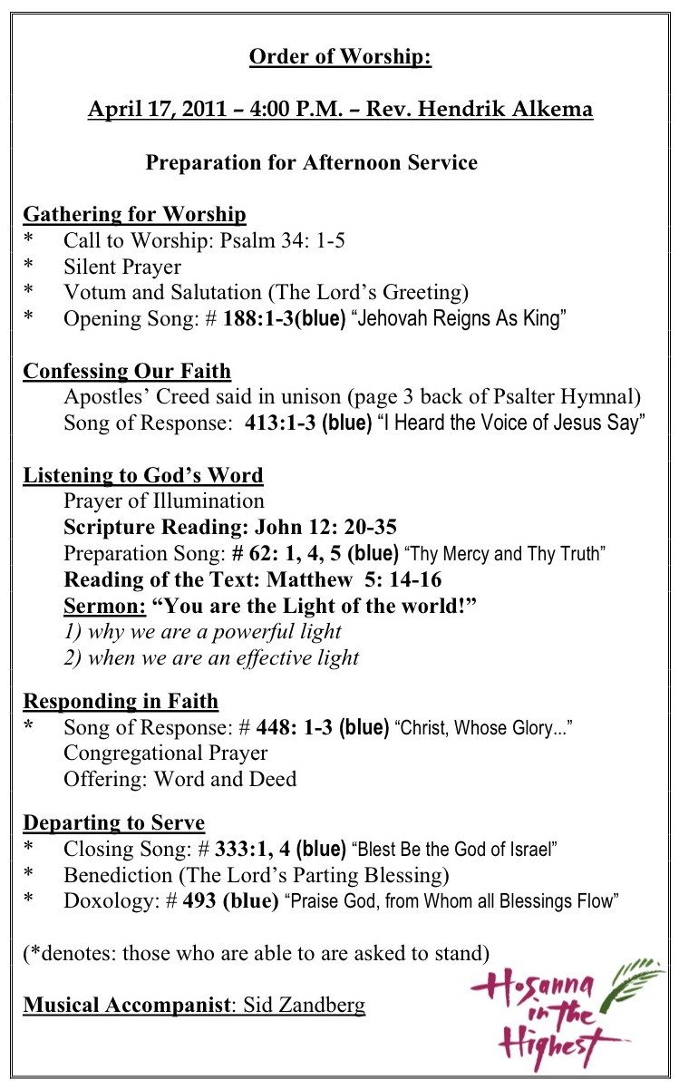 Order Of Worship Service Template Best S Of order Worship Church Service Baptist