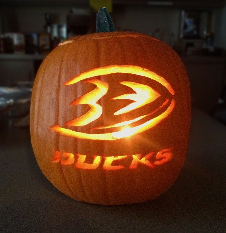 Oregon Ducks Pumpkin Stencil 285 Best October Hockeyhalloween Images On Pinterest