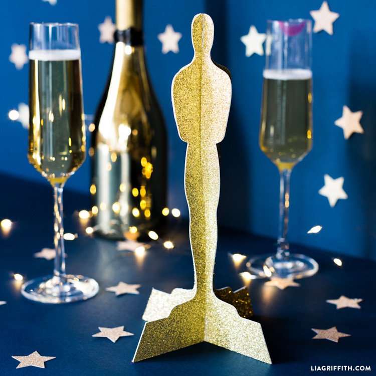 Oscar Statue Template Diy Oscar Statue Paper Cut Out Lia Griffith