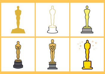 Oscar Statue Template Vector Oscar Statue Template Free Vector Download