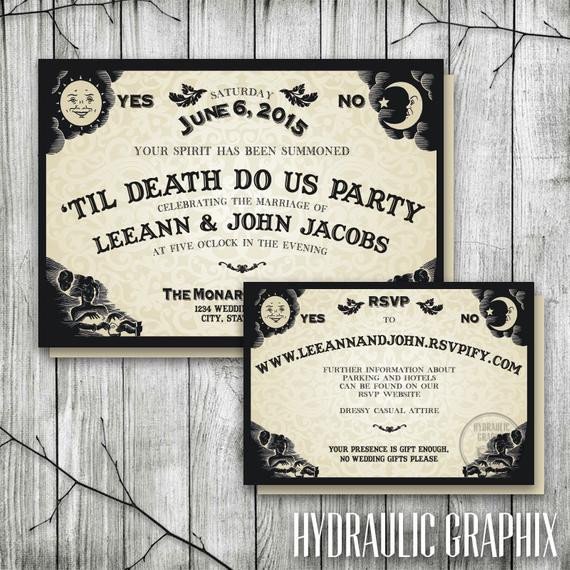 Ouija Board Invitation Template Ouija Board Invitation for Wedding Reception Halloween