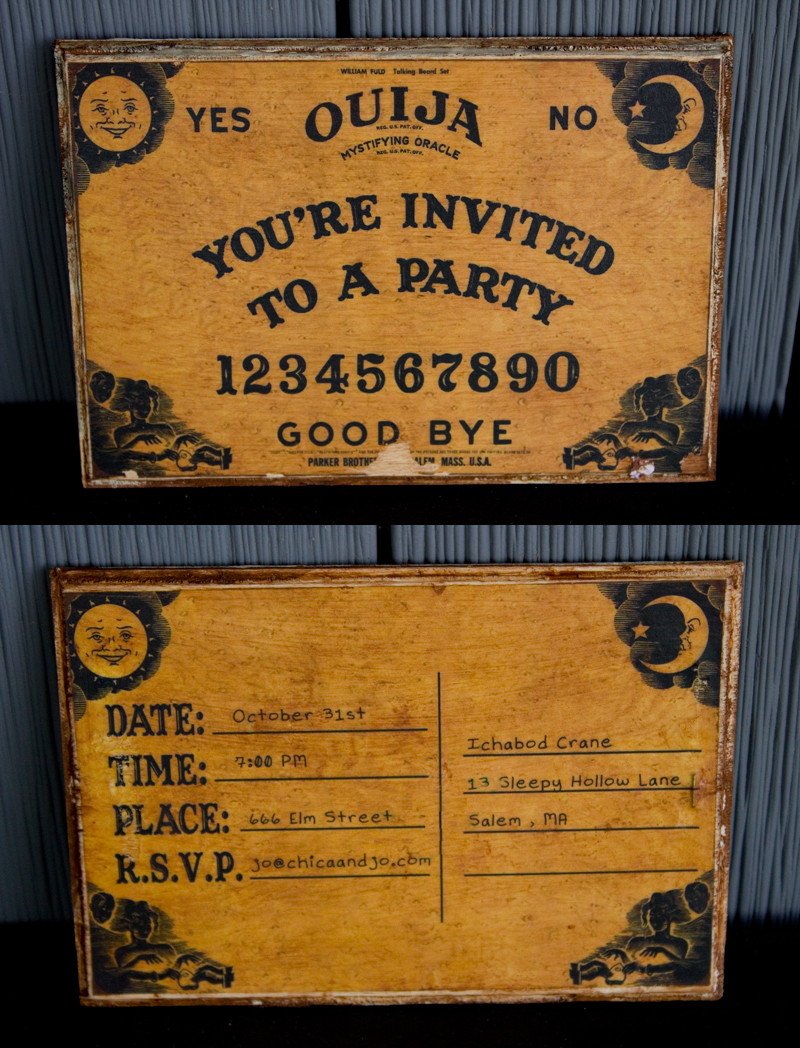 Ouija Board Invitation Template Ouija Board Party Invitation