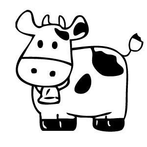 Outline Of A Cow Outline Image On Transparent Background Imagemagick