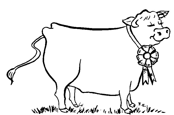 Outline Of A Cow Show Cow Outline