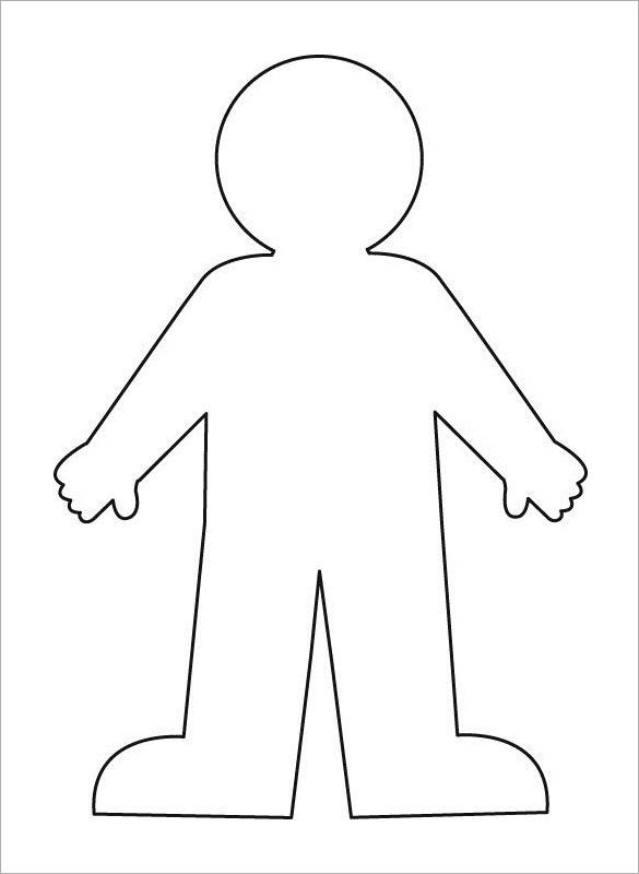 Outline Of A Human 23 Human Body Templates Doc Pdf Ppt