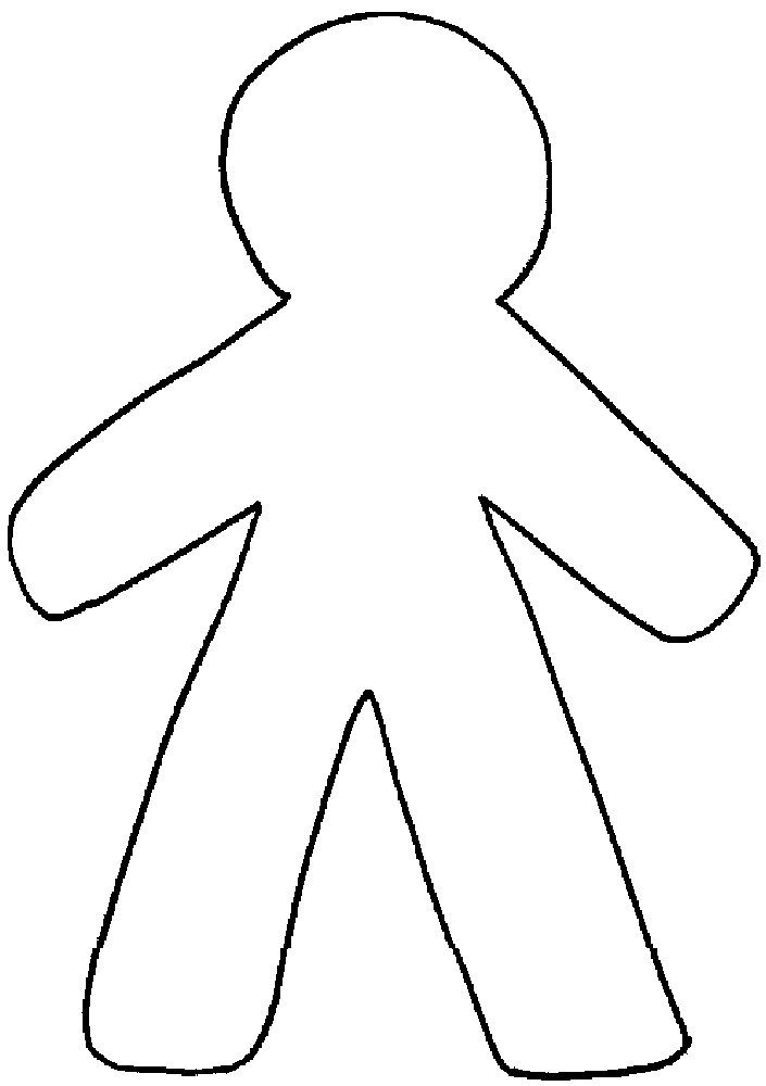 Outline Of A Human Free Human Body Outline Printable Download Free Clip Art