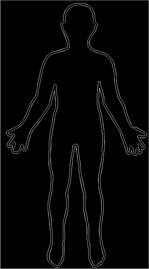 Outline Of A Human Human Body Outline Printable Cliparts