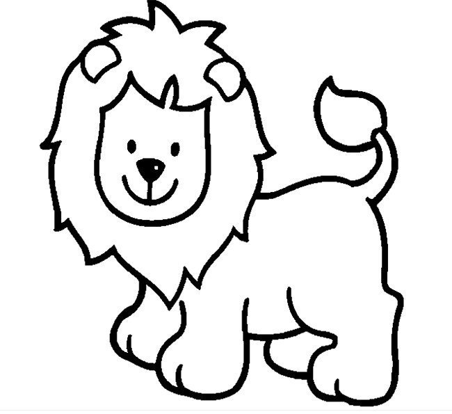 Outline Of A Lion Lion Template Animal Templates