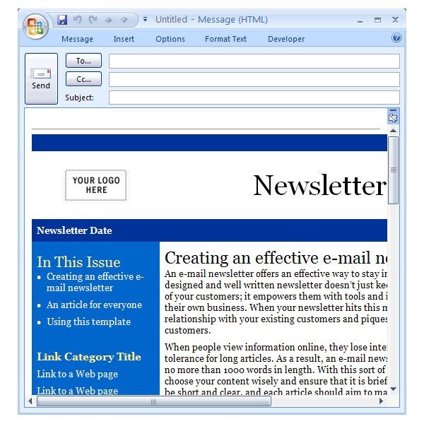 Outlook Email Newsletter Template Downloading the Best Free Artist Templates for Cool Fice