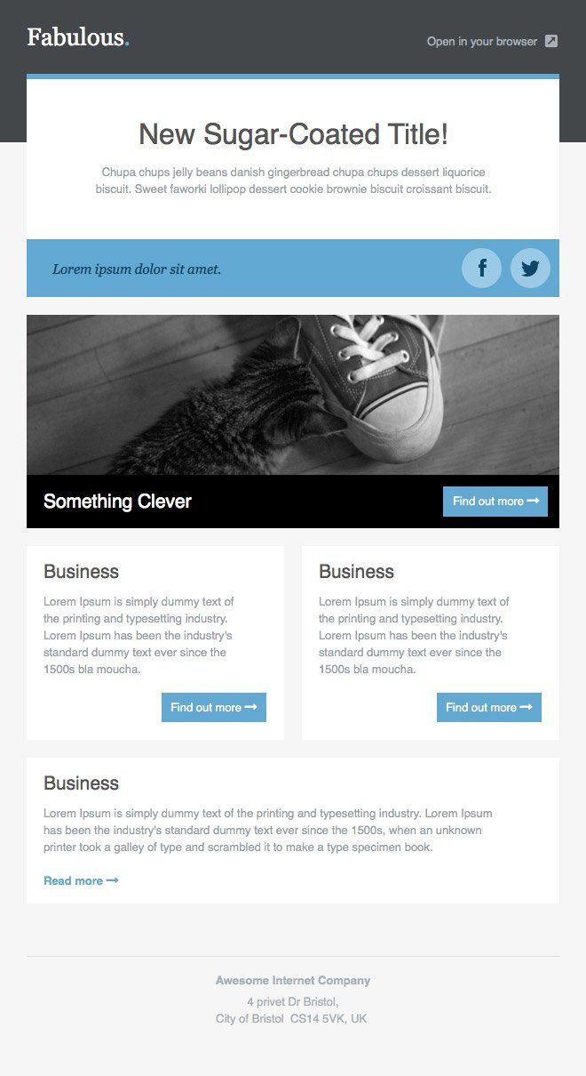 Outlook Email Newsletter Template Newsletter Templates Free Email Templates