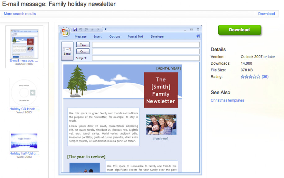 Outlook Email Newsletter Template Newsletter Templates Outlook