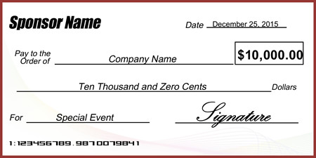 Oversized Check Template Free Abstract Business Presentation Check Signazon