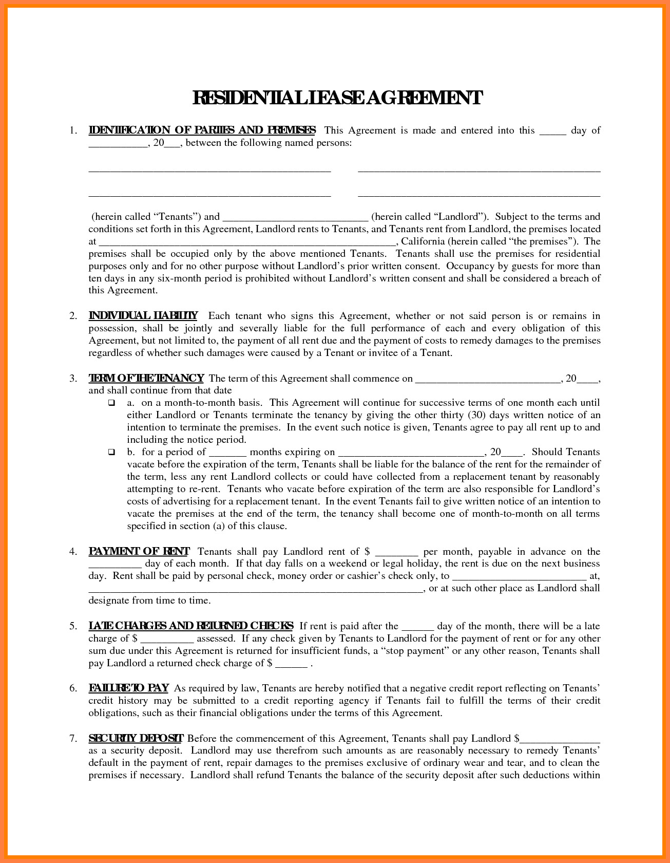 Owner Operator Contract Template 7 Owner Operator Lease Agreement Template