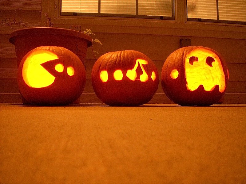 Pac Man Pumpkin Stencil Dumeegamer Halloween 2014