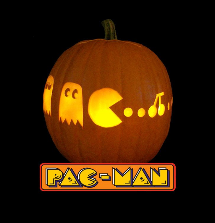 Pac Man Pumpkin Stencil Games