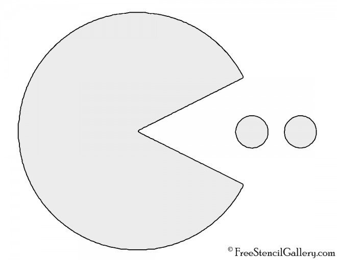 Pac Man Pumpkin Stencil Pac Man Stencil