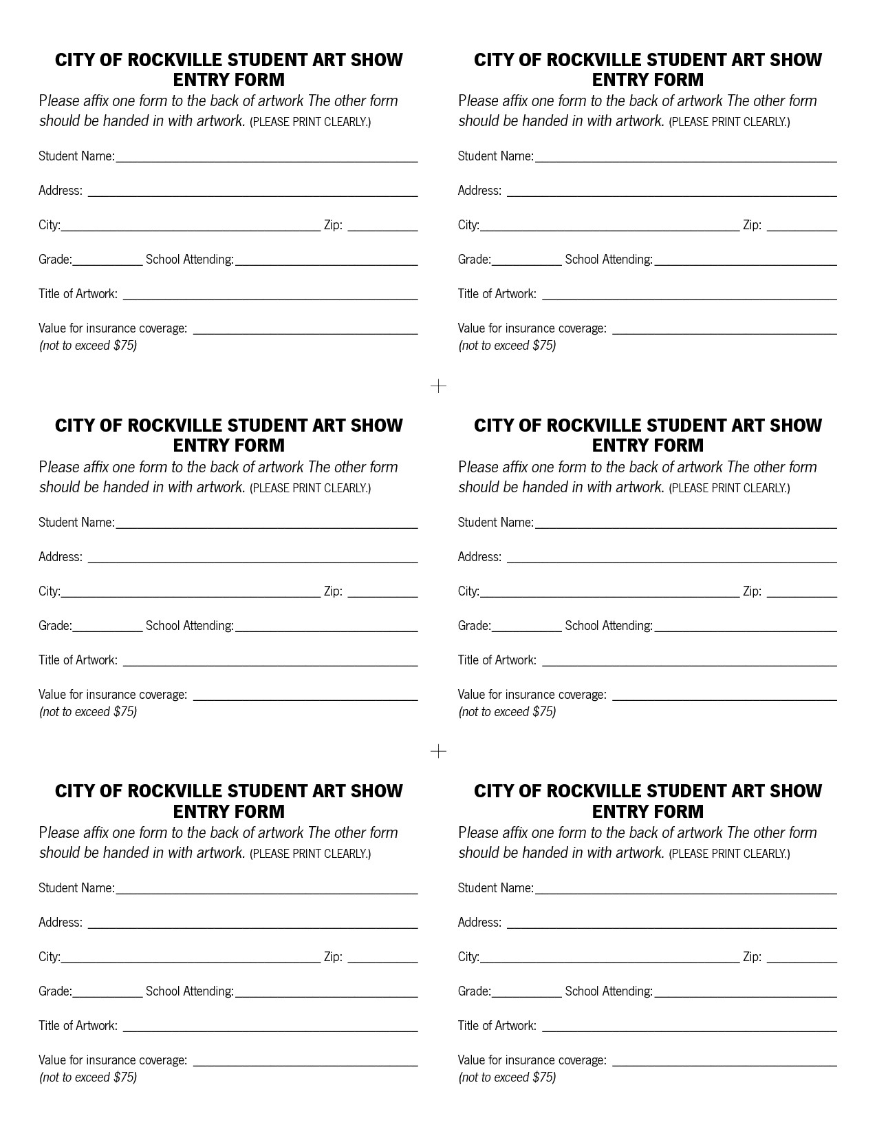 Pageant Entry form Template Raffle Entry form Template