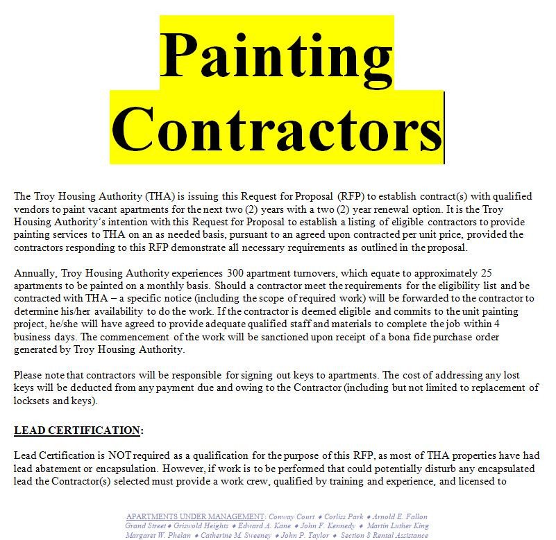 Painting Contract Template Free Download Example Of A Painting Contract Doc and Pdf Free