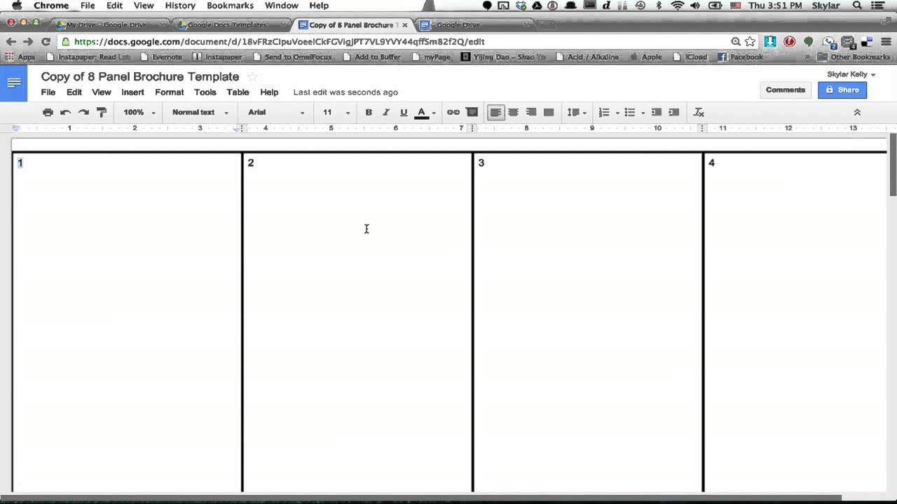 Pamphlet Template Google Docs How to Make A Brochure Using Google Docs Using Firefox