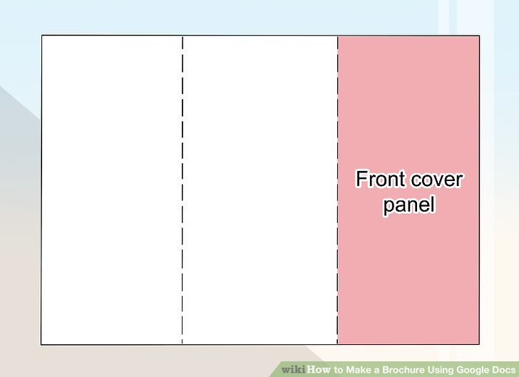 Pamphlet Template Google Docs How to Make A Brochure Using Google Docs Wikihow