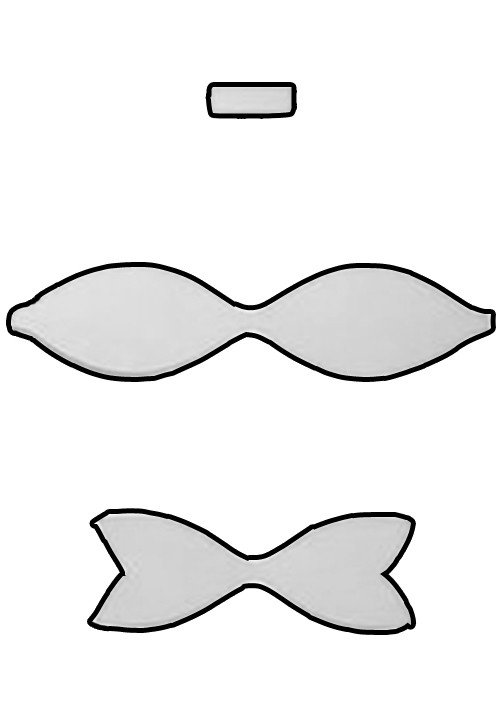 Paper Bow Tie Template Best S Printable Bow Template Paper Bow Template