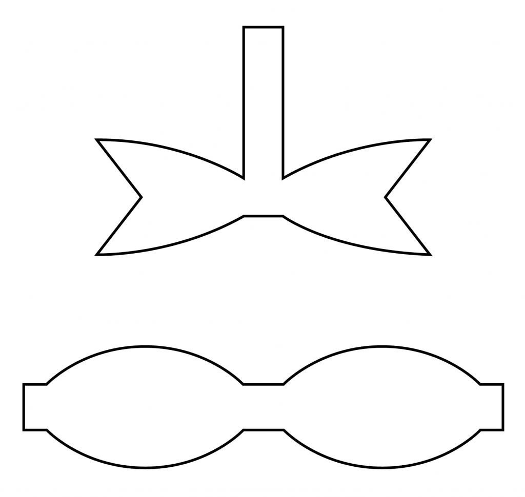 Paper Bow Tie Template Bow Cut Outs