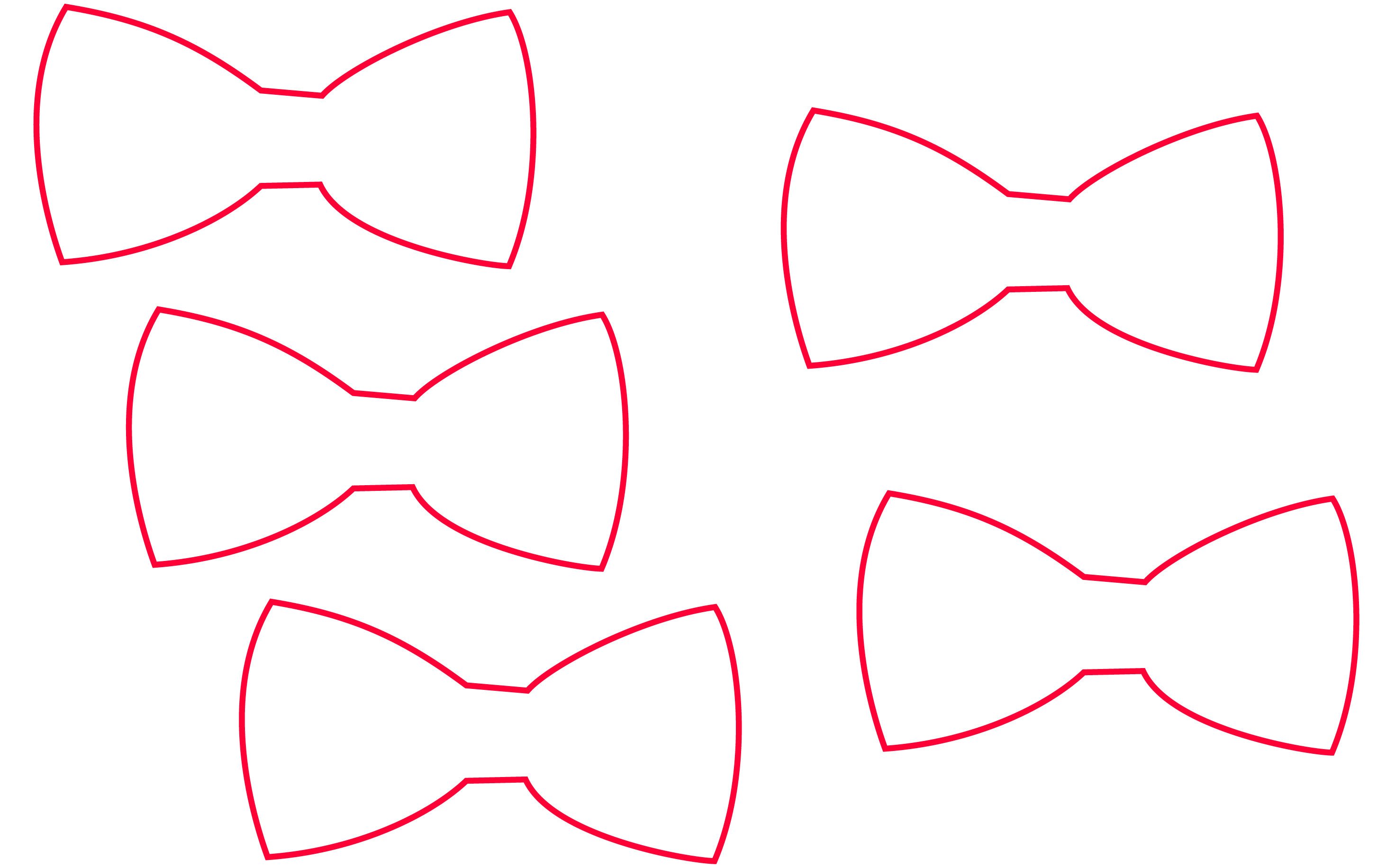 Paper Bow Tie Template Diy Props